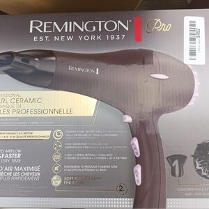 Remington Pro Pearl Ceramic Hair Dryer - Black and Pink